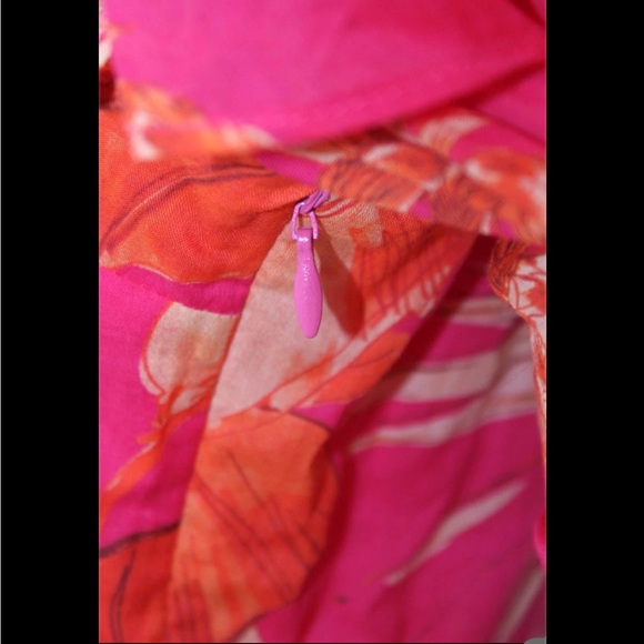 TWIN-SET Red Floral Print Cold-Shoulder Long Sleeve Off Shoulder Mini Dress 12 - Picture 9 of 13